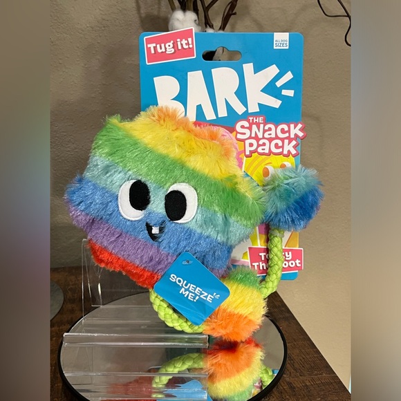 BARK 14 inch Snack Pack Tooty the Toot Dog Rope Plush Toy, new! - Picture 1 of 7
